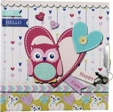 Блокнот детский на замочке "Сова в сердечке", 60 листов в линию Malevaro - Pampik