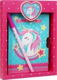 Блокнот детский "Единорог со звездами" 15х11 см, в подарочной упаковке с ручкой Angel Notes - Pampik - 2