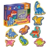 Набір магнітів Vladi Toys Динозаври, укр. (VT3106-23) - Pampik - 2
