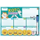 Магнітна дошка Vladi Toys Кото-планер, з маркером, українська мова (VT3601-25) - Pampik