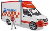 Набор Bruder Скорая помощь Mercedes Sprinter c фигуркой водителя, свет и звук (02676) - Pampik - 5