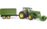 Игрушка Bruder трактор John Deere 7R 350 с погрузчиком и прицепом (03155) - Pampik - 5