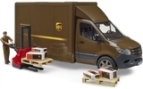 Набор Bruder Фургон Mercedes Sprinter почтовой службы UPS з водителем и аксессуарами (02678) - Pampik - 3