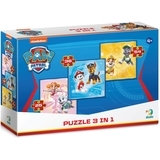Пазл 3 в 1 DoDo Paw Patrol Смелые щенки (200154) - Pampik