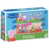 Пазл 4 в 1 DoDo Peppa Pig Жизнь Пеппы (200343) - Pampik