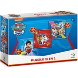 Пазл 3 в 1 DoDo Paw Patrol Команда готова до пригод (200153) - Pampik