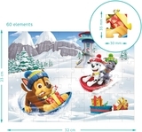 Пазл DoDo Paw Patrol Christmas Зимние развлечения, 60 элементов (200419) - Pampik - 5