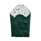 Конверт-плед Twins Velvet Print, 80x80 см, смарагдовий (9016-TVP-06) - Pampik