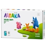 Набор самозатвердевающего пластилина Липака Лесные звери: волк, лисичка, белочка (60043-UA01) - Pampik