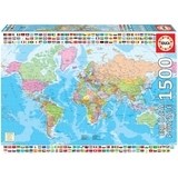 Пазл Educa Політична Карта, 1500 елементів (18500) - Pampik