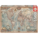 Пазл Educa Политическая карта мира, 1500 элементов (16005) - Pampik
