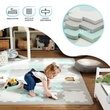 Килимок-пазл Kinderkraft Luno Shapes Mint, 30 елементів (KPLUSH00MIN0000) - Pampik - 2