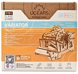 Механічний 3D пазл Ukrainian Gears STEM-модель Варіатор, 104 ел. (70147) - Pampik - 11