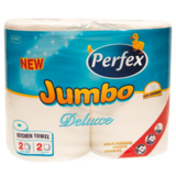 Паперові рушники Deluxe Jumbo, білий, 2 рулони