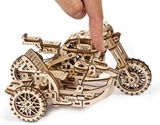 Механічний 3D-пазл Ukrainian Gears Мотоцикл Scrambler UGR-10 з коляскою, 380 ел. (70137) - Pampik - 10