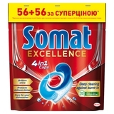 Таблетки для посудомийних машин Somat Excellence Duo, 112 шт. - Pampik