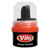 Крем-блеск для обуви Vilo с аппликатором, 60 мл, черный (VKB 60-300) - Pampik