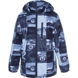 Куртка Huppa Janek 1, р.128, темно-серый с принтом - Pampik