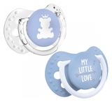 Силиконовая динамическая пустышка Lovi My little love, 0-2 мес., 2 шт. (22/847girl) - Pampik
