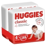 Підгузки на липучках Huggies Classic 4 (7-18 кг), 88 шт. - Pampik - 2
