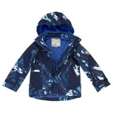 Жакет Huppa Sotfshell Jamie, р.122, темно-синий с принтом - Pampik - 3