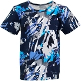 Футболка Huppa Jeidel, р.116, темно-синій з принтом - Pampik