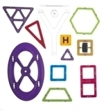 Магнітний конструктор Magplayer, 166 елементів (MPA-166) - Pampik - 2