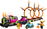 Конструктор LEGO City Stuntz Завдання з каскадерською вантажівкою та вогненним колом, 479 елементів (60357) - Pampik - 7
