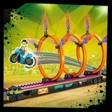 Конструктор LEGO City Stuntz Завдання з каскадерською вантажівкою та вогненним колом, 479 елементів (60357) - Pampik - 6