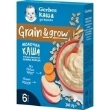 Подарок. Молочная сухая детская каша Gerber Пшенично-овсяная с яблоком и морковкой, 240 г