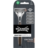 Бритва Wilkinson Sword Quattro Titanium Vintage Clampack 1+4 шт. - Pampik