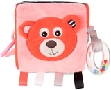 Плюшевий сенсорний кубик Canpol babies Bears, кораловий (68/073_cor) - Pampik - 2