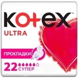 Гігієнічні прокладки Kotex Super Ultra Quadro, 22 шт. - Pampik