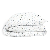 Дитячий постільний комплект Cosas, ранфорс, 110x140 см, білий із рожевим (ColorBlotsV2_Rose_140) - Pampik - 4