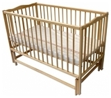 Дитяче ліжечко Дубок Веселка без ящика, натуральний, бежевий (9800-DVs-05) - Pampik