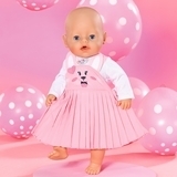 Одяг для ляльки BabyBorn Сукня із зайчиком 43 см (832868) (6900007341875) - Pampik - 5