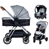 Универсальная коляска FreeON 3 в 1 Fantasy Grey-Black (44565) - Pampik