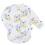 Боді Twins, інтерлок, р.74, print, білий з принтом (W-110-TB-D74-20) - Pampik - 2