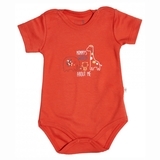 Боді-футболка Caramel Wild, бавовна, р.68-74, terracote, теракотовий (BE8206TER-74) - Pampik