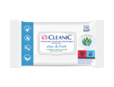 Універсальні освіжаючі вологі серветки Cleanic Clean & Fresh, 120 шт (5900095034094) - Pampik