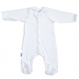 Комбінезон-чоловічок Twins, інтерлок, р.68, white, білий (W-111-TК-68-01) - Pampik