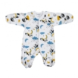 Комбінезон-чоловічок Twins, інтерлок, р.56, print, білий з принтом (W-111-TК-56-20) - Pampik - 2