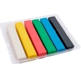 Пластилин квадратный восковый Школярик, 6 цветов (83811908-UA) - Pampik - 2