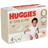 Підгузки на липучках Huggies Extra Care 4 (8-16 кг), 33 шт. - Pampik