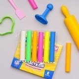 Пластилин флуоресцентный Школярик, 6 цветов (83811906-UA) - Pampik - 3