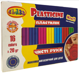 Пластилін CLASS "Чисті руки MAXI" 16 кольорів (7647С) - Pampik - 2