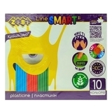 Пластилін ZiBi Smart Line, 10 кольорів, 200 г (ZB.6223) - Pampik - 2
