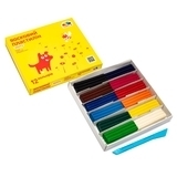 Пластилин восковой ГАММА'UA "Малыши" 12 цветов со стеком (100305) - Pampik - 2