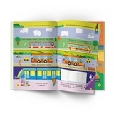 Книга з наклейками. Activity book. Кумедний транспорт, 85 шт (F00029941) - Pampik - 5
