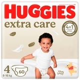 Підгузки на липучках Huggies Extra Care 4 (8-16 кг), 60 шт. - Pampik